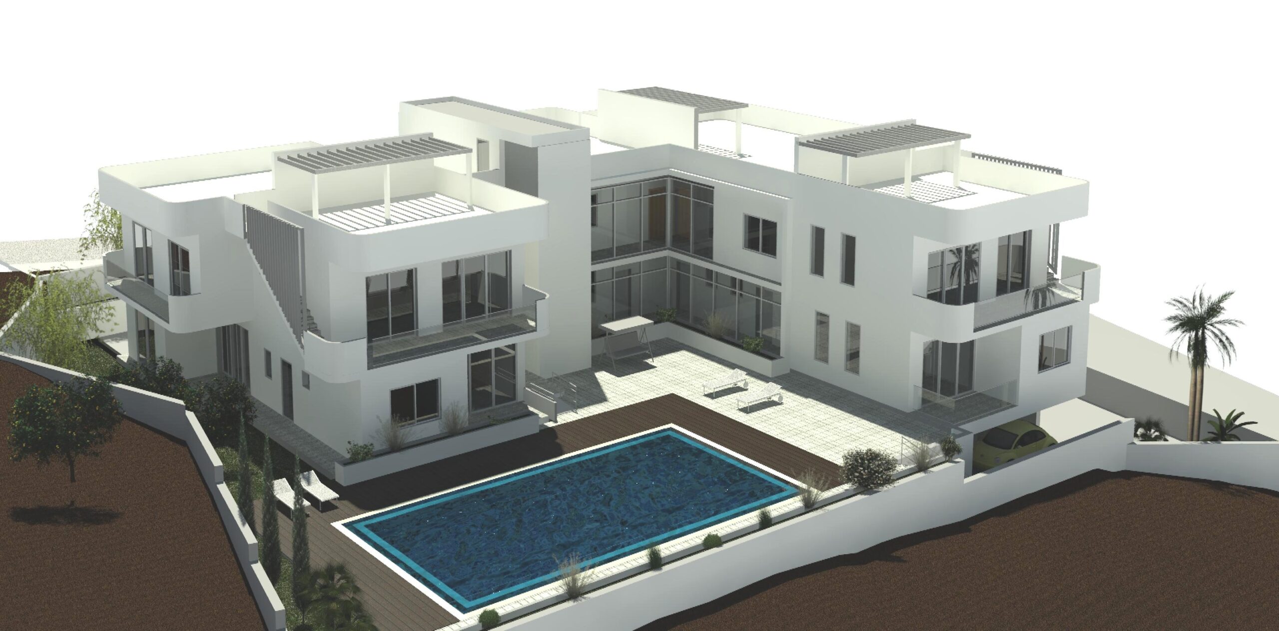 Three Bedroom Luxury Apartments with Communal Swimming Pool &#8211; Ref. SUN1490