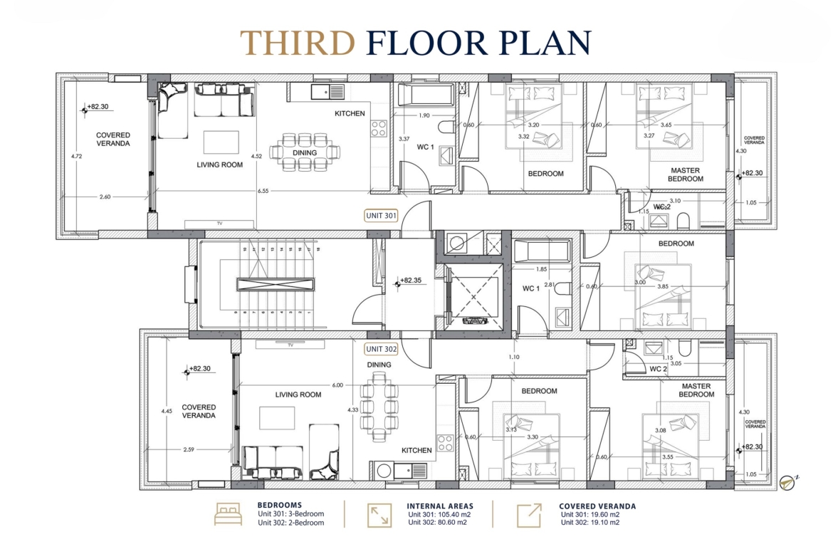 Two and Three Bedroom Apartments – Ref. SUN1585