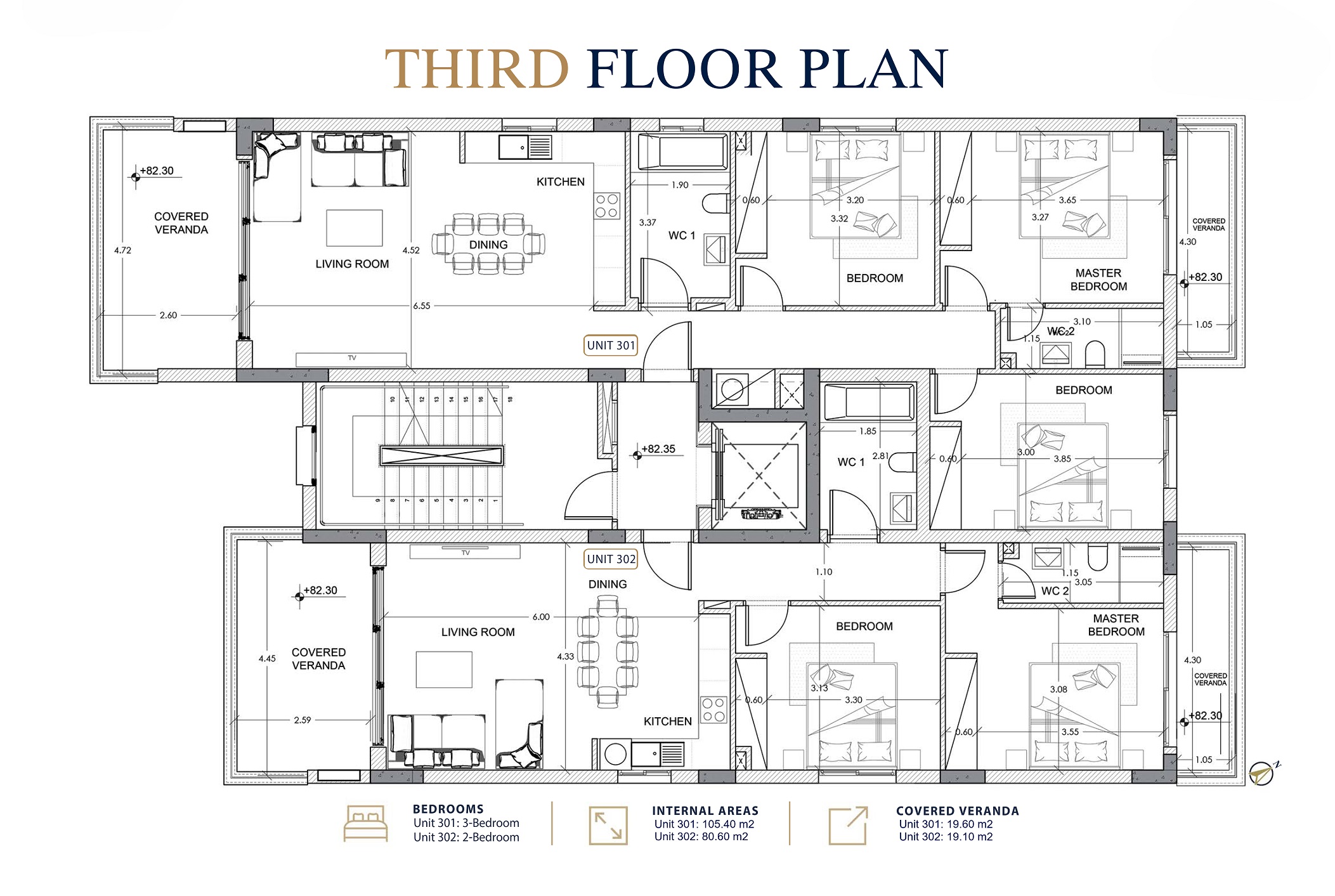 Two and Three Bedroom Apartments – Ref. SUN1585