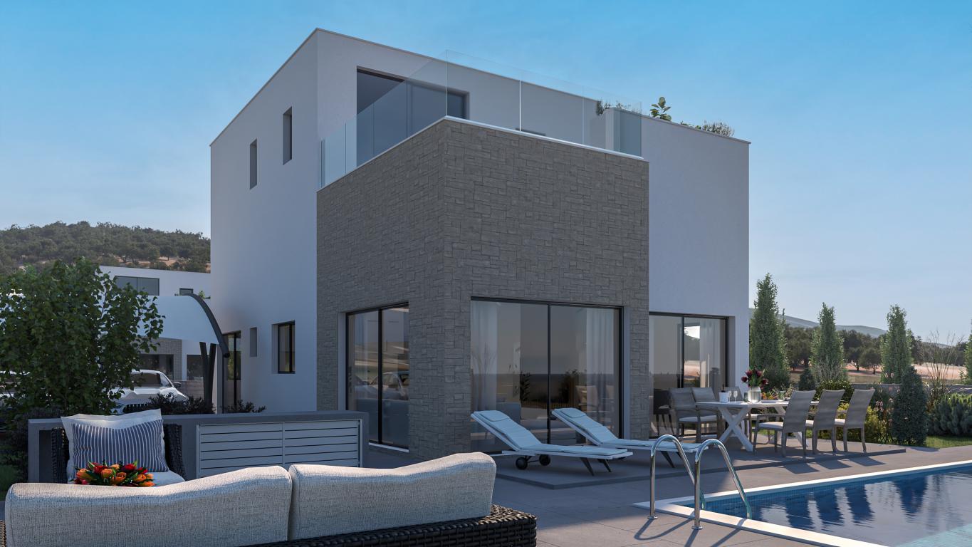 Front Elevation Four Bedroom Villa with Swimming Pool – Ref. SUN1586