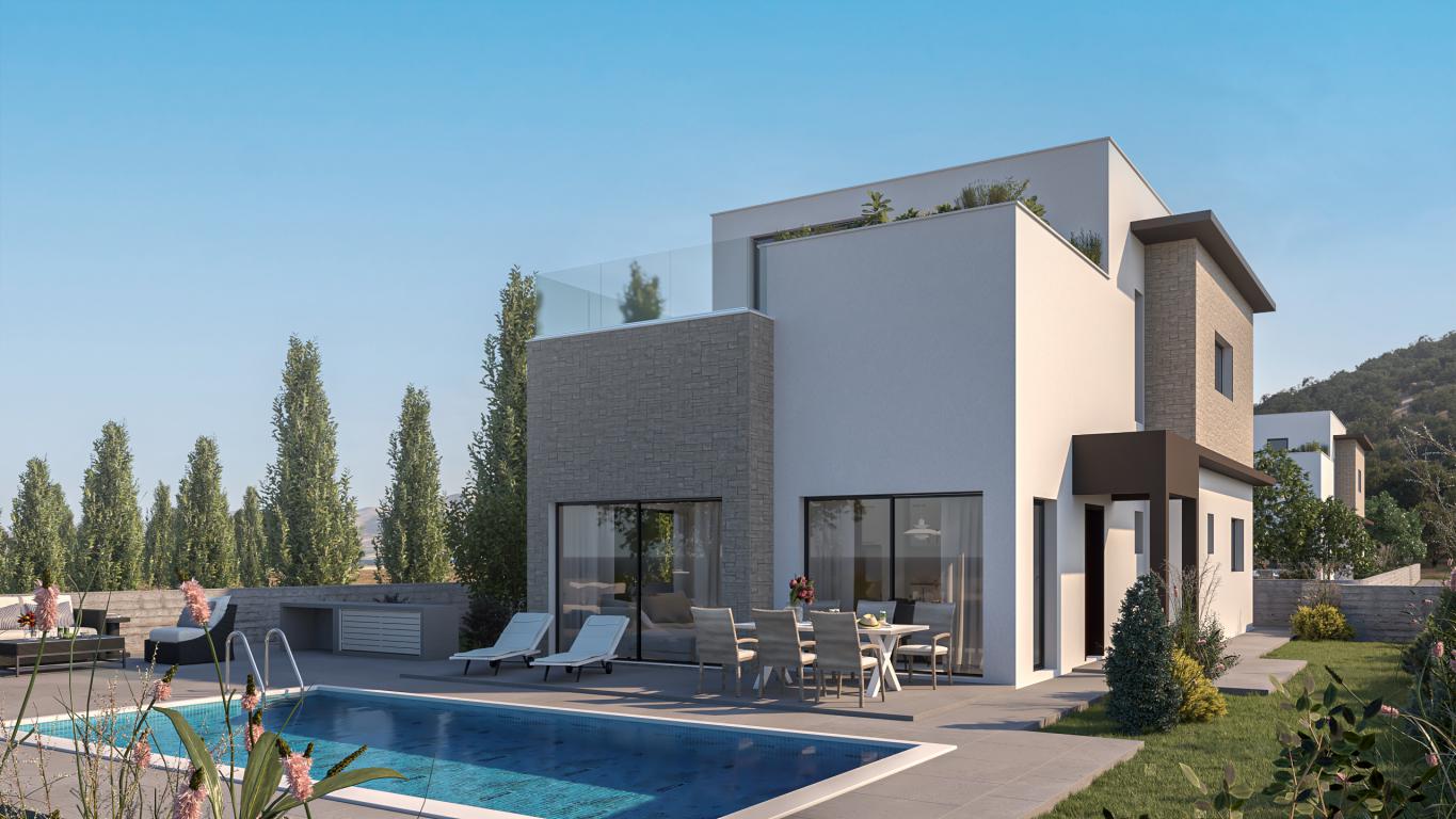 Front View Four Bedroom Villa with Swimming Pool – Ref. SUN1586